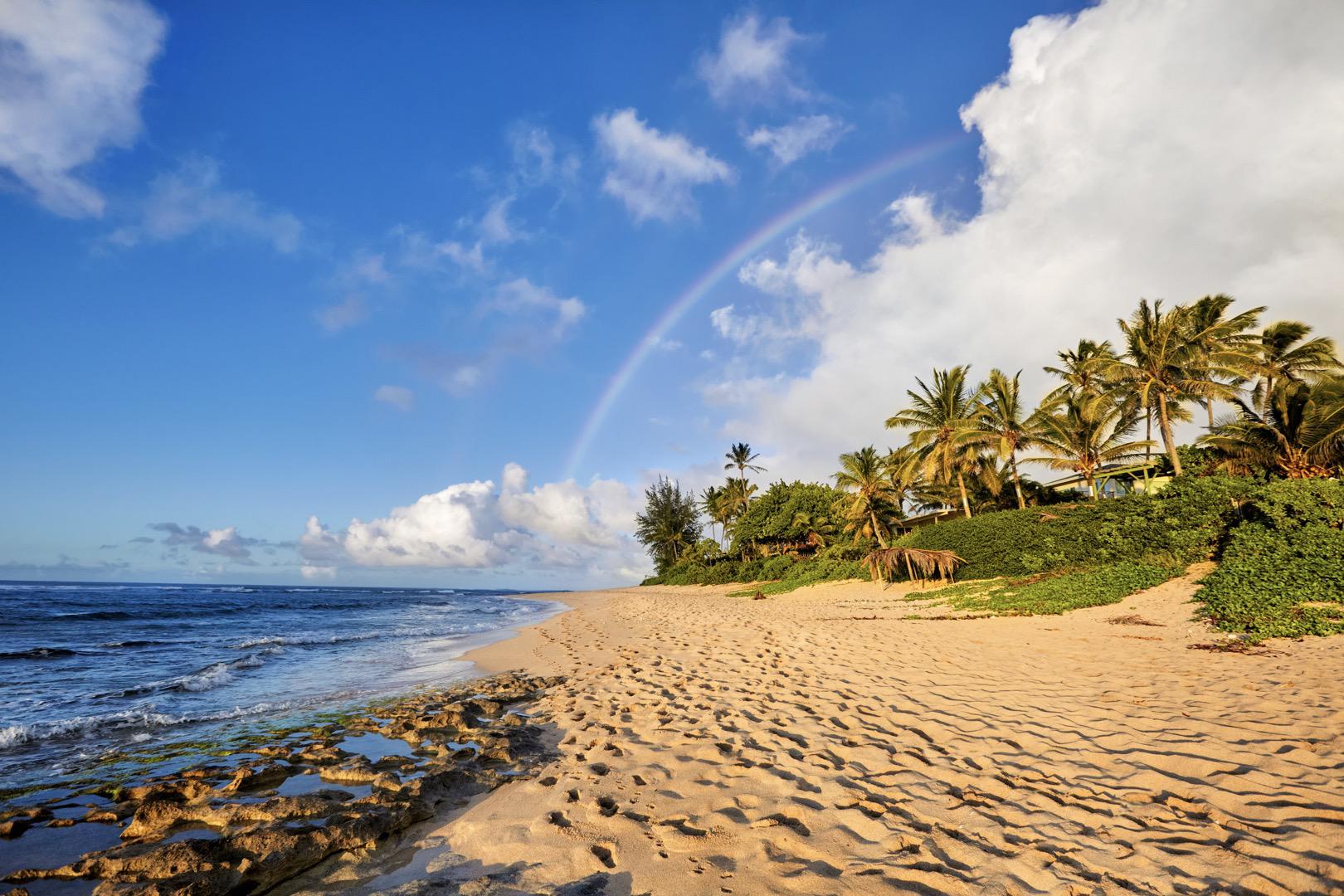 Sunset Beach Park Oahu In Summer & Winter Season